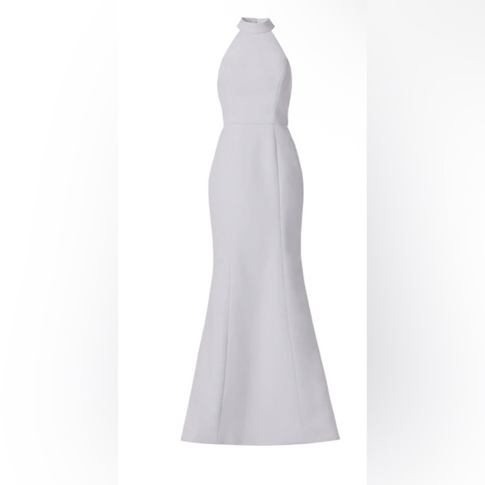 Amsale Austin Platinum Faille Bridesmaid Dress